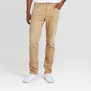 Men’s Khaki colored jeans. Never worn. New with tags.